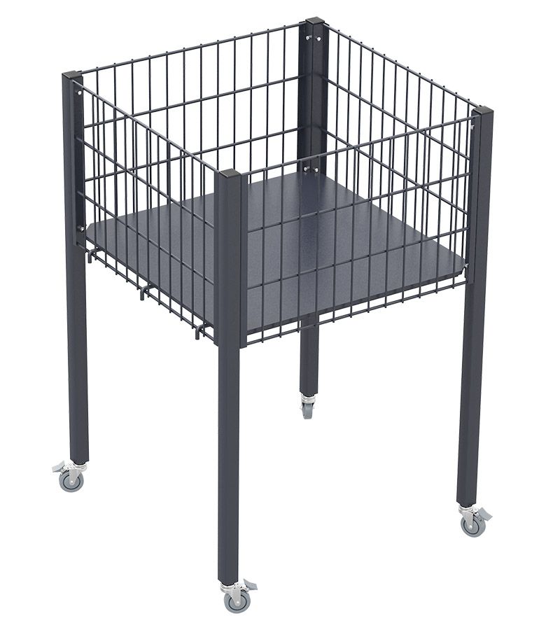 KARMET TS11-0600X0600 TEŞHİR SEPETİ TEKERLEKLİ 60X60 CM