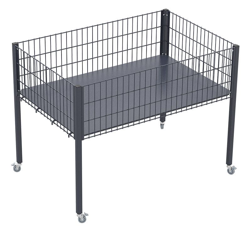 KARMET TS11-0800X1200 TEŞHİR SEPETİ TEKERLEKLİ 80X120 CM
